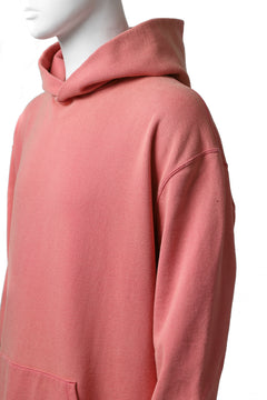 画像をギャラリービューアに読み込む, Y's REGULAR FIT LOGO SWEATER HOODIE - used finish (PINK)