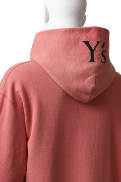 画像をギャラリービューアに読み込む, Y's REGULAR FIT LOGO SWEATER HOODIE - used finish (PINK)