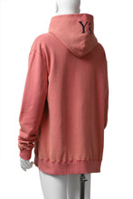 画像をギャラリービューアに読み込む, Y's REGULAR FIT LOGO SWEATER HOODIE - used finish (PINK)