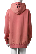 画像をギャラリービューアに読み込む, Y's REGULAR FIT LOGO SWEATER HOODIE - used finish (PINK)