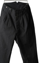 画像をギャラリービューアに読み込む, KLASICA MORROW-OCN TAPERED TROUSERS / IKAT DYED STRIPE COTTON  (CARBON)