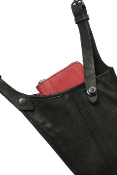 Load image into Gallery viewer, ISAMU KATAYAMA BACKLASH WAIST HANG BAG / DOUBLE-SHOULDER OBJECT DYED (BLACK)