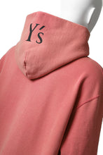 画像をギャラリービューアに読み込む, Y's REGULAR FIT LOGO SWEATER HOODIE - used finish (PINK)
