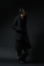 画像をギャラリービューアに読み込む, forme d'expression exclusive Hooded Cardigan Short-Coat (Black)