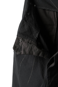 画像をギャラリービューアに読み込む, KLASICA MORROW-OCN TAPERED TROUSERS / IKAT DYED STRIPE COTTON  (CARBON)