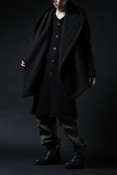 画像をギャラリービューアに読み込む, forme d'expression exclusive Hooded Cardigan Short-Coat (Black)
