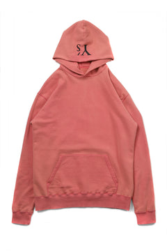 画像をギャラリービューアに読み込む, Y's REGULAR FIT LOGO SWEATER HOODIE - used finish (PINK)