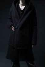 画像をギャラリービューアに読み込む, forme d'expression exclusive Hooded Cardigan Short-Coat (Black)