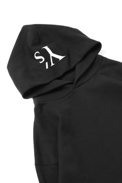 画像をギャラリービューアに読み込む, Y's REGULAR FIT LOGO SWEATER HOODIE (BLACK)