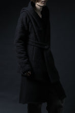 画像をギャラリービューアに読み込む, forme d'expression exclusive Hooded Cardigan Short-Coat (Black)