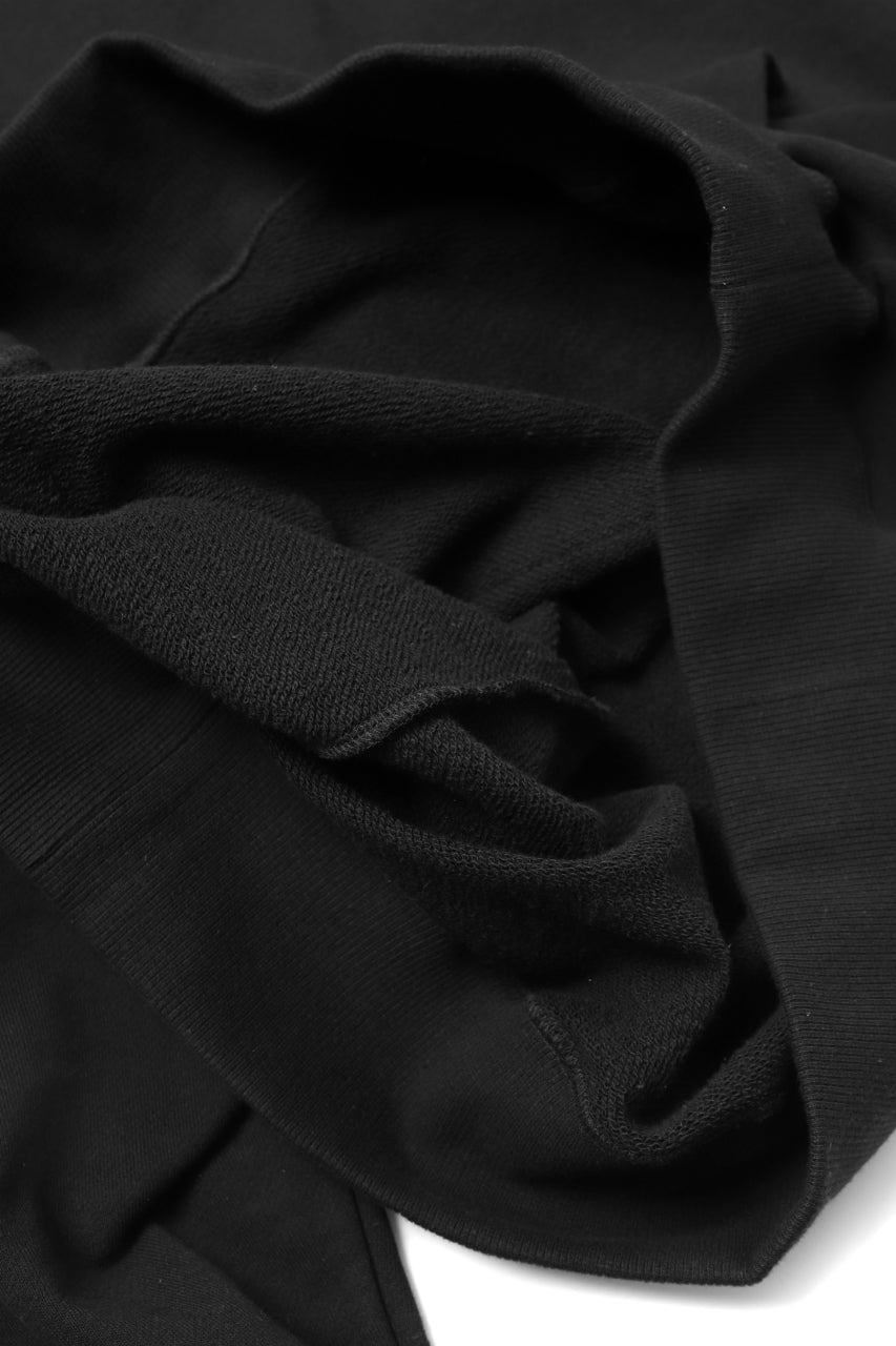 画像をギャラリービューアに読み込む, Y's REGULAR FIT LOGO SWEATER HOODIE (BLACK)