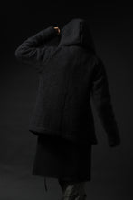 画像をギャラリービューアに読み込む, forme d'expression exclusive Hooded Cardigan Short-Coat (Black)
