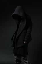 画像をギャラリービューアに読み込む, forme d'expression exclusive Hooded Cardigan Short-Coat (Black)