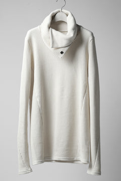 画像をギャラリービューアに読み込む, A.F ARTEFACT exclusive 2WAY HIGHNECK TOPS / WAFFLE JERSEY (ECRU)
