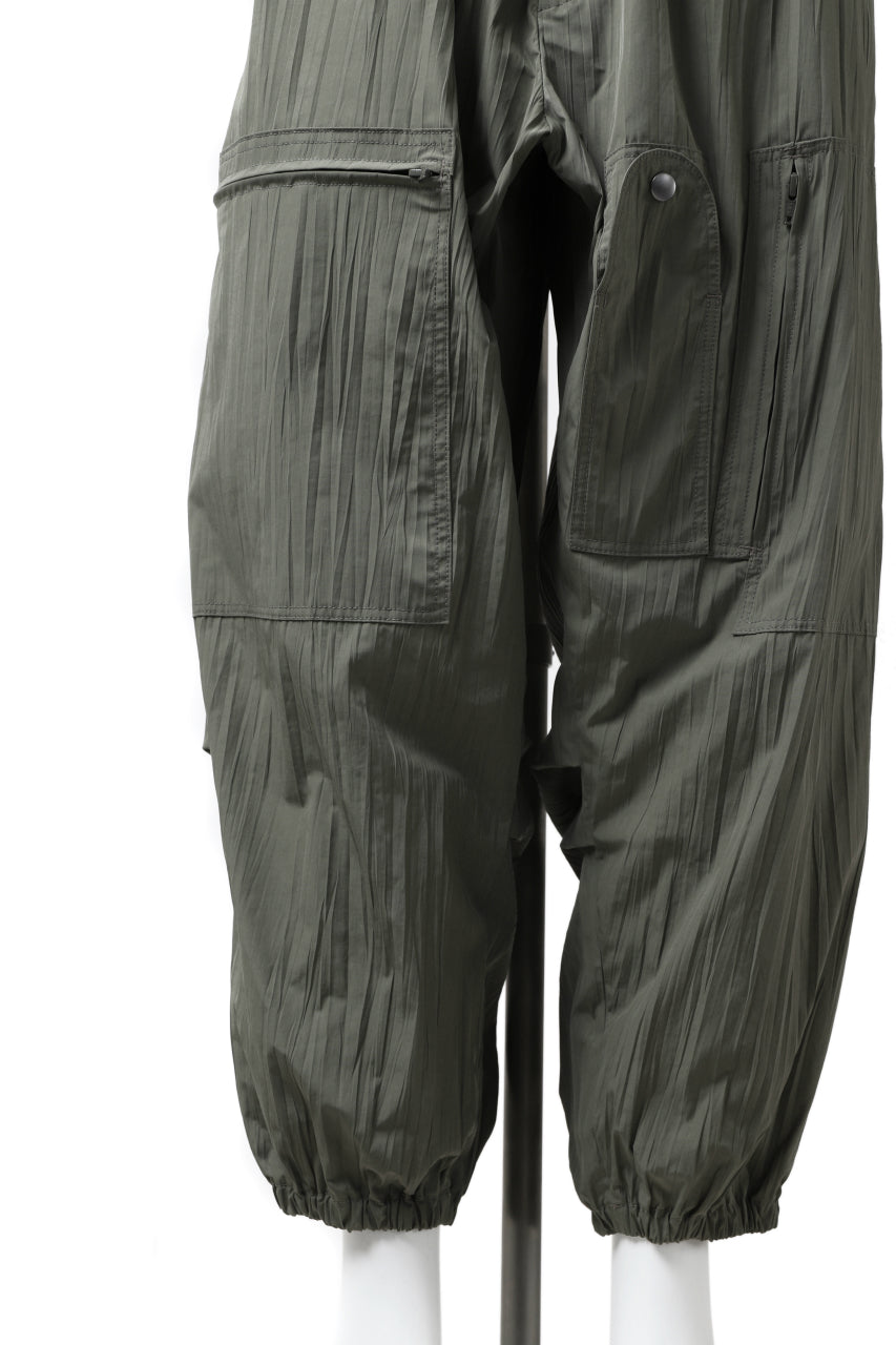 画像をギャラリービューアに読み込む, Y's.... WRINKLE TEXTURE TACTICAL PANTS (KHAKI)
