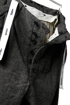 画像をギャラリービューアに読み込む, KLASICA BARREL-TWEED SUSPENDER TROUSERS / OFF TWEED WOOL (MIX)