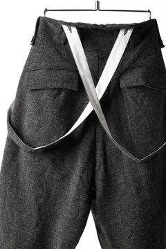 画像をギャラリービューアに読み込む, KLASICA BARREL-TWEED SUSPENDER TROUSERS / OFF TWEED WOOL (MIX)