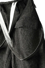 画像をギャラリービューアに読み込む, KLASICA BARREL-TWEED SUSPENDER TROUSERS / OFF TWEED WOOL (MIX)