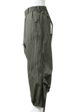 画像をギャラリービューアに読み込む, Y's.... WRINKLE TEXTURE TACTICAL PANTS (KHAKI)