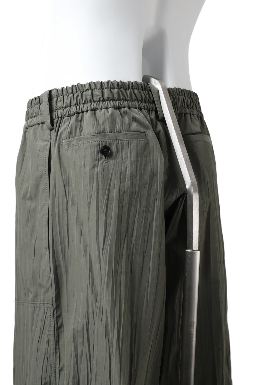 画像をギャラリービューアに読み込む, Y's.... WRINKLE TEXTURE TACTICAL PANTS (KHAKI)