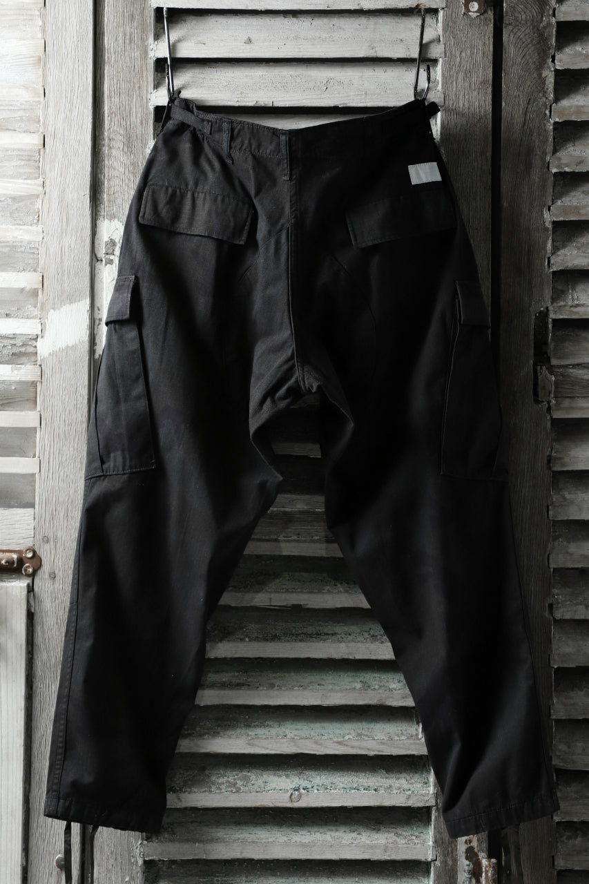 画像をギャラリービューアに読み込む, CHANGES VINTAGE REMAKE MILITARY CARGO TAPERED PANTS / WOODLAND CAMO (CHARCOAL DYED #B)