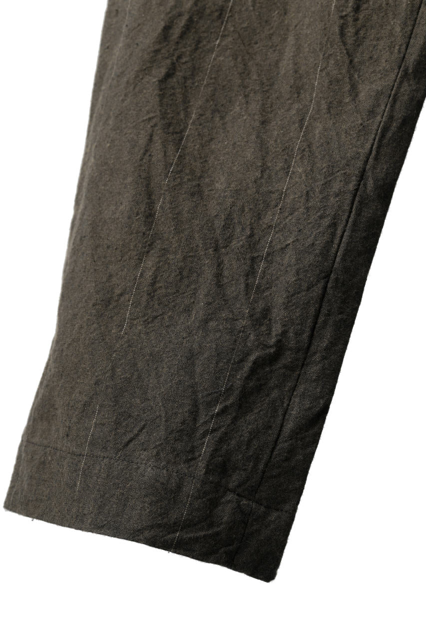 画像をギャラリービューアに読み込む, KLASICA MORROW-OCN TAPERED TROUSERS / IKAT DYED STRIPE COTTON  (CINNAMON)