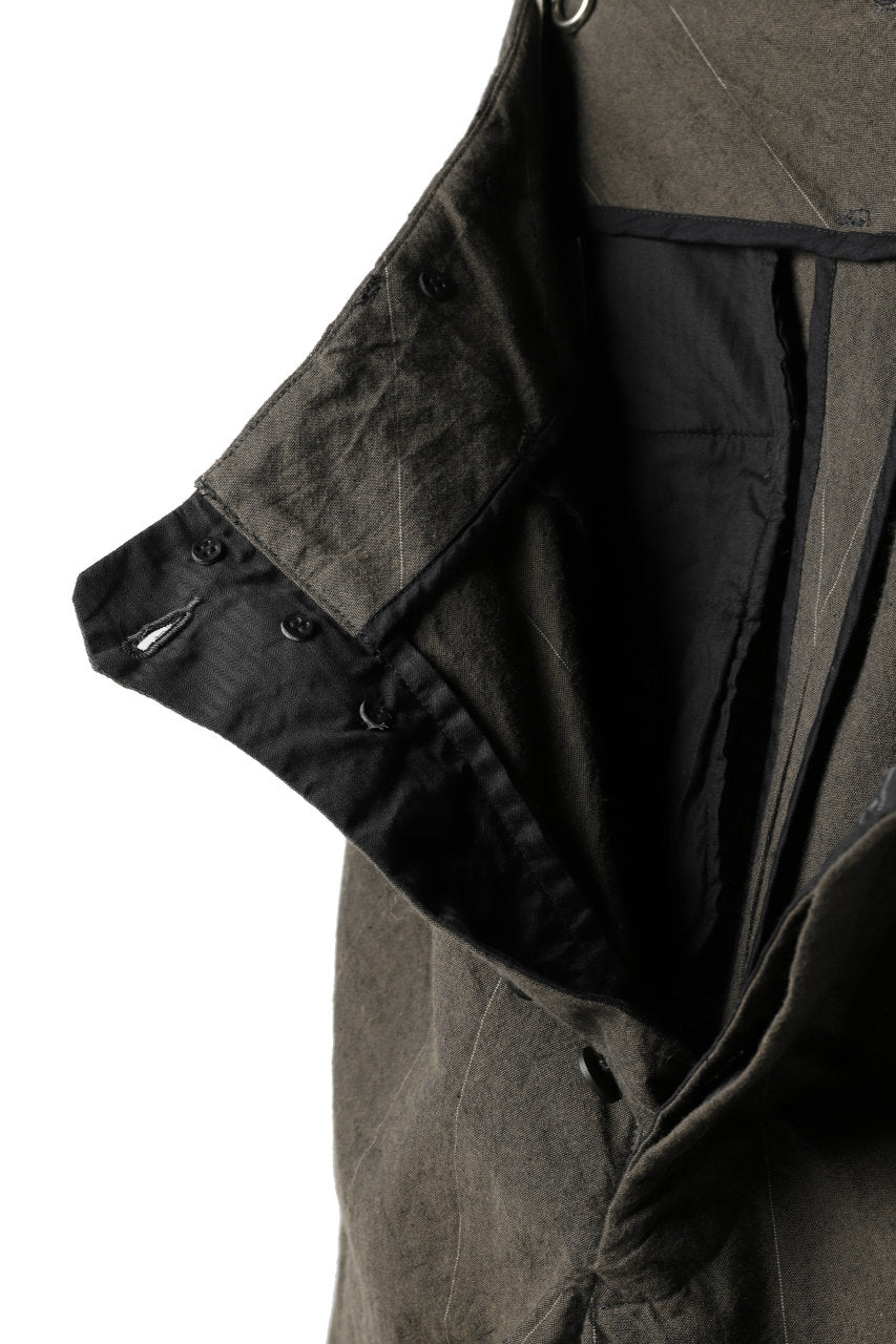 画像をギャラリービューアに読み込む, KLASICA MORROW-OCN TAPERED TROUSERS / IKAT DYED STRIPE COTTON  (CINNAMON)