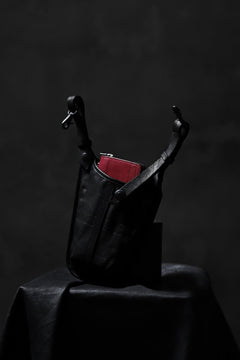 Load image into Gallery viewer, ISAMU KATAYAMA BACKLASH WAIST HANG BAG / DOUBLE-SHOULDER OBJECT DYED (BLACK)
