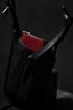 Load image into Gallery viewer, ISAMU KATAYAMA BACKLASH WAIST HANG BAG / DOUBLE-SHOULDER OBJECT DYED (BLACK)
