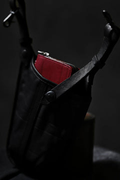 Load image into Gallery viewer, ISAMU KATAYAMA BACKLASH WAIST HANG BAG / DOUBLE-SHOULDER OBJECT DYED (BLACK)