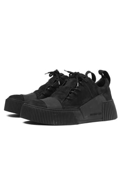 画像をギャラリービューアに読み込む, BORIS BIDJAN SABERI HORSE LEATHER LOW CUT SNEAKER / WASHED AND HAND TREATED "BAMBA2.1" (BLACK)