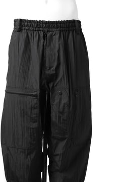 画像をギャラリービューアに読み込む, Y's.... WRINKLE TEXTURE TACTICAL PANTS (BLACK)