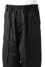 画像をギャラリービューアに読み込む, Y's.... WRINKLE TEXTURE TACTICAL PANTS (BLACK)