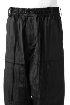 画像をギャラリービューアに読み込む, Y's.... WRINKLE TEXTURE TACTICAL PANTS (BLACK)