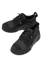 画像をギャラリービューアに読み込む, BORIS BIDJAN SABERI HORSE LEATHER LOW CUT SNEAKER / WASHED & HAND TREATED "BAMBA2.1-SIN" (BLACK)