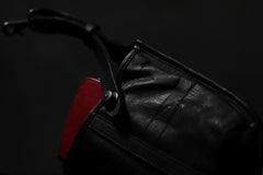 Load image into Gallery viewer, ISAMU KATAYAMA BACKLASH WAIST HANG BAG / DOUBLE-SHOULDER OBJECT DYED (BLACK)