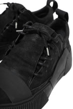 画像をギャラリービューアに読み込む, BORIS BIDJAN SABERI HORSE LEATHER LOW CUT SNEAKER / WASHED AND HAND TREATED "BAMBA2.1" (BLACK)