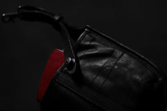 Load image into Gallery viewer, ISAMU KATAYAMA BACKLASH WAIST HANG BAG / DOUBLE-SHOULDER OBJECT DYED (BLACK)