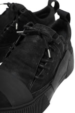 画像をギャラリービューアに読み込む, BORIS BIDJAN SABERI HORSE LEATHER LOW CUT SNEAKER / WASHED & HAND TREATED "BAMBA2.1-SIN" (BLACK)