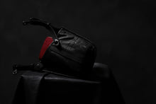 Load image into Gallery viewer, ISAMU KATAYAMA BACKLASH WAIST HANG BAG / DOUBLE-SHOULDER OBJECT DYED (BLACK)