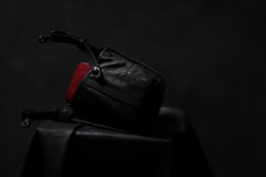 Load image into Gallery viewer, ISAMU KATAYAMA BACKLASH WAIST HANG BAG / DOUBLE-SHOULDER OBJECT DYED (BLACK)