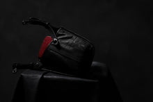 Load image into Gallery viewer, ISAMU KATAYAMA BACKLASH WAIST HANG BAG / DOUBLE-SHOULDER OBJECT DYED (BLACK)