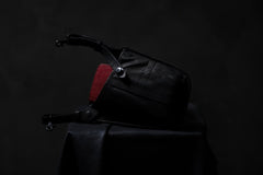 Load image into Gallery viewer, ISAMU KATAYAMA BACKLASH WAIST HANG BAG / DOUBLE-SHOULDER OBJECT DYED (BLACK)