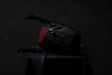Load image into Gallery viewer, ISAMU KATAYAMA BACKLASH WAIST HANG BAG / DOUBLE-SHOULDER OBJECT DYED (BLACK)