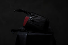 Load image into Gallery viewer, ISAMU KATAYAMA BACKLASH WAIST HANG BAG / DOUBLE-SHOULDER OBJECT DYED (BLACK)