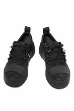 画像をギャラリービューアに読み込む, BORIS BIDJAN SABERI HORSE LEATHER LOW CUT SNEAKER / WASHED AND HAND TREATED "BAMBA2.1" (BLACK)