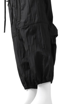 画像をギャラリービューアに読み込む, Y's.... WRINKLE TEXTURE TACTICAL PANTS (BLACK)