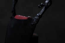 Load image into Gallery viewer, ISAMU KATAYAMA BACKLASH WAIST HANG BAG / DOUBLE-SHOULDER OBJECT DYED (BLACK)