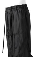 画像をギャラリービューアに読み込む, Y's.... WRINKLE TEXTURE TACTICAL PANTS (BLACK)