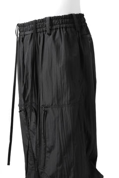 画像をギャラリービューアに読み込む, Y's.... WRINKLE TEXTURE TACTICAL PANTS (BLACK)